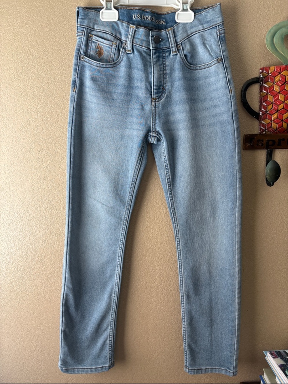 U.S. Polo Assn. Light Blue High-Rise Skinny Jeans